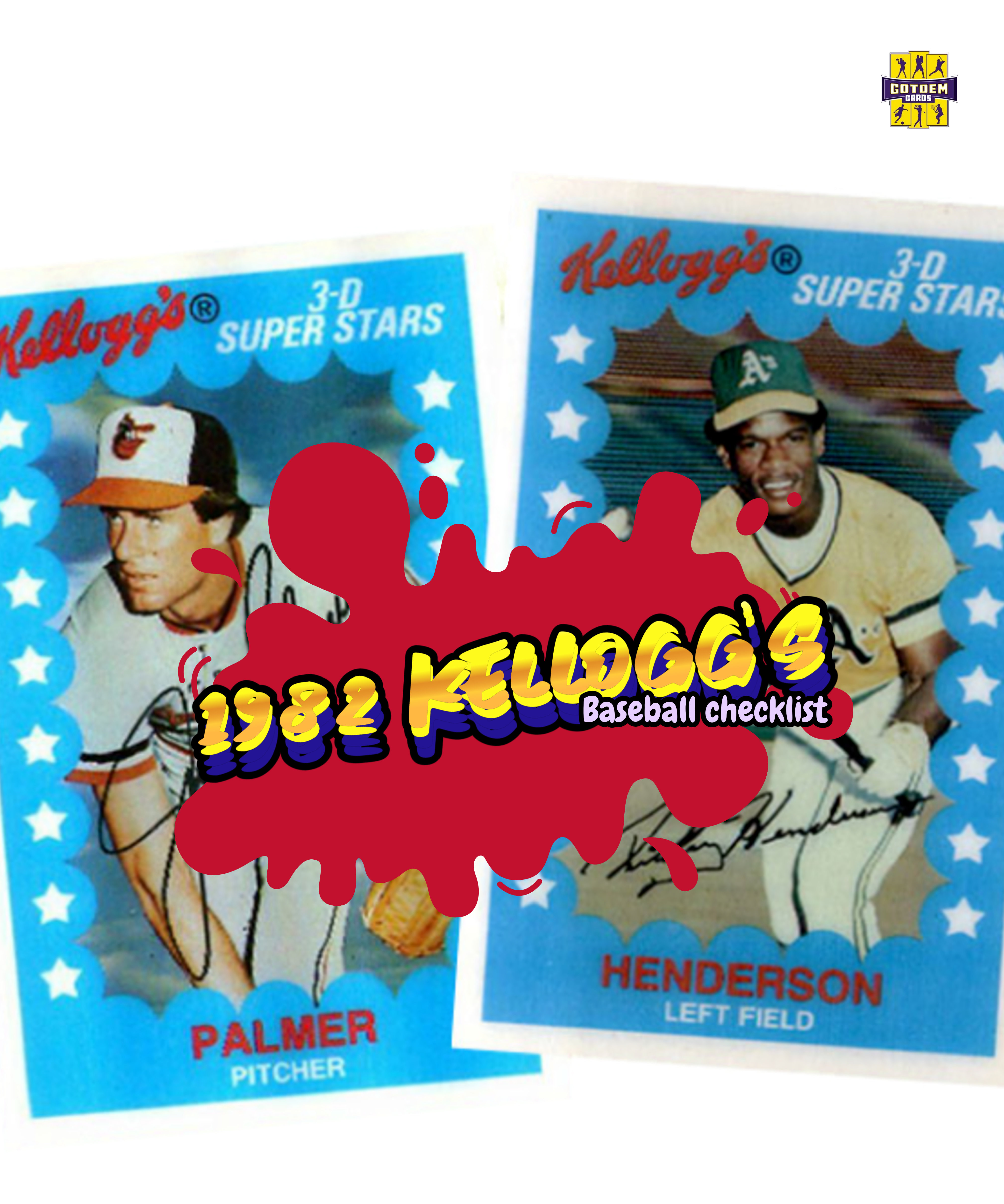 1982 KELLOGG’S BASEBALL CHECKLIST