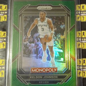 Green Keldon Johnson 10/24 2022-23 Panini Monopoly Prizm