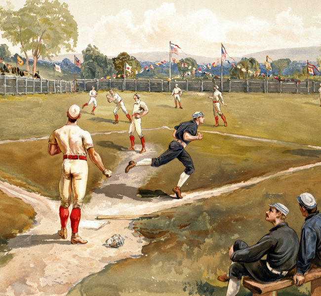 The Game of Baseball Explained vintage baseball pic