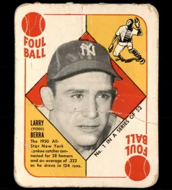 1951 topps red backs 1 Yogi Berra - New York Yankees